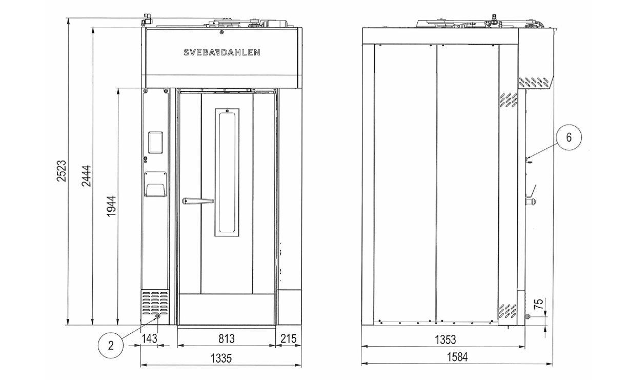 Used Sveba Dahlén C-150 Stickugn #2906
