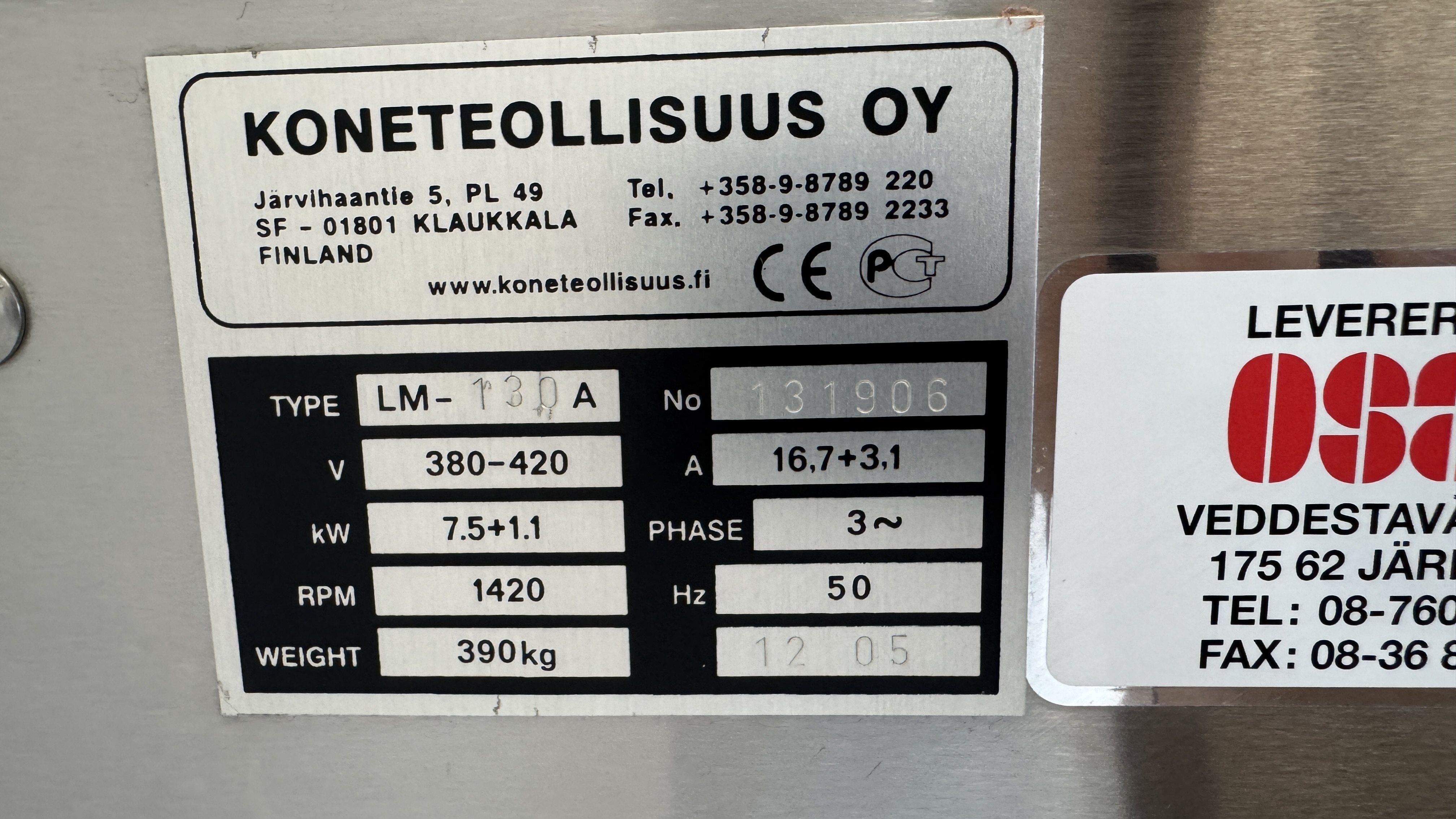 Used Blandarkvarn KT LM 130 #2639