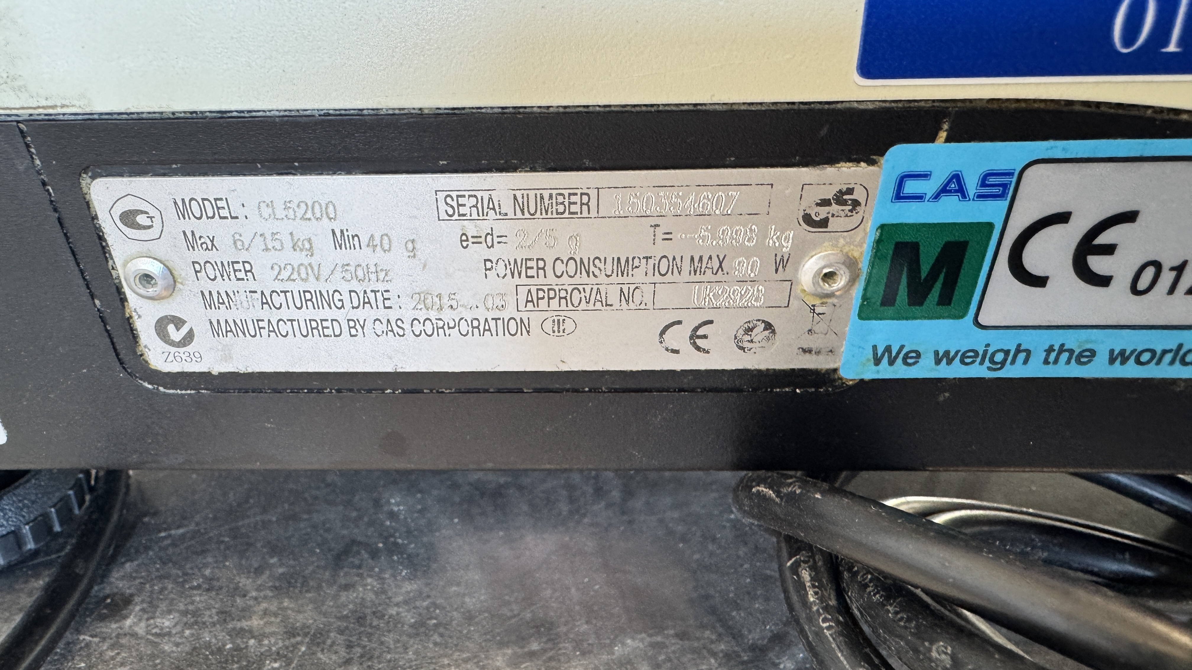 Used Etikettmaskin CAS CL5200 #2622