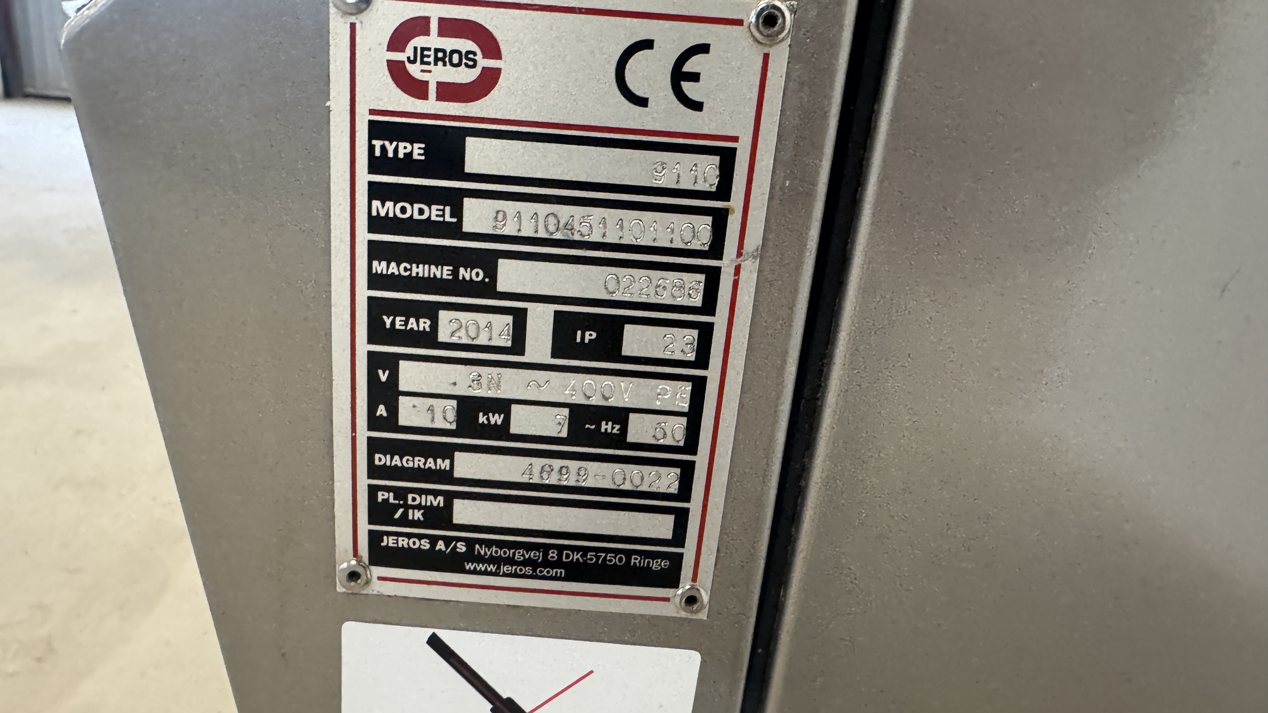 Used Diskmaskin Jeros 9110 -2014 #2703