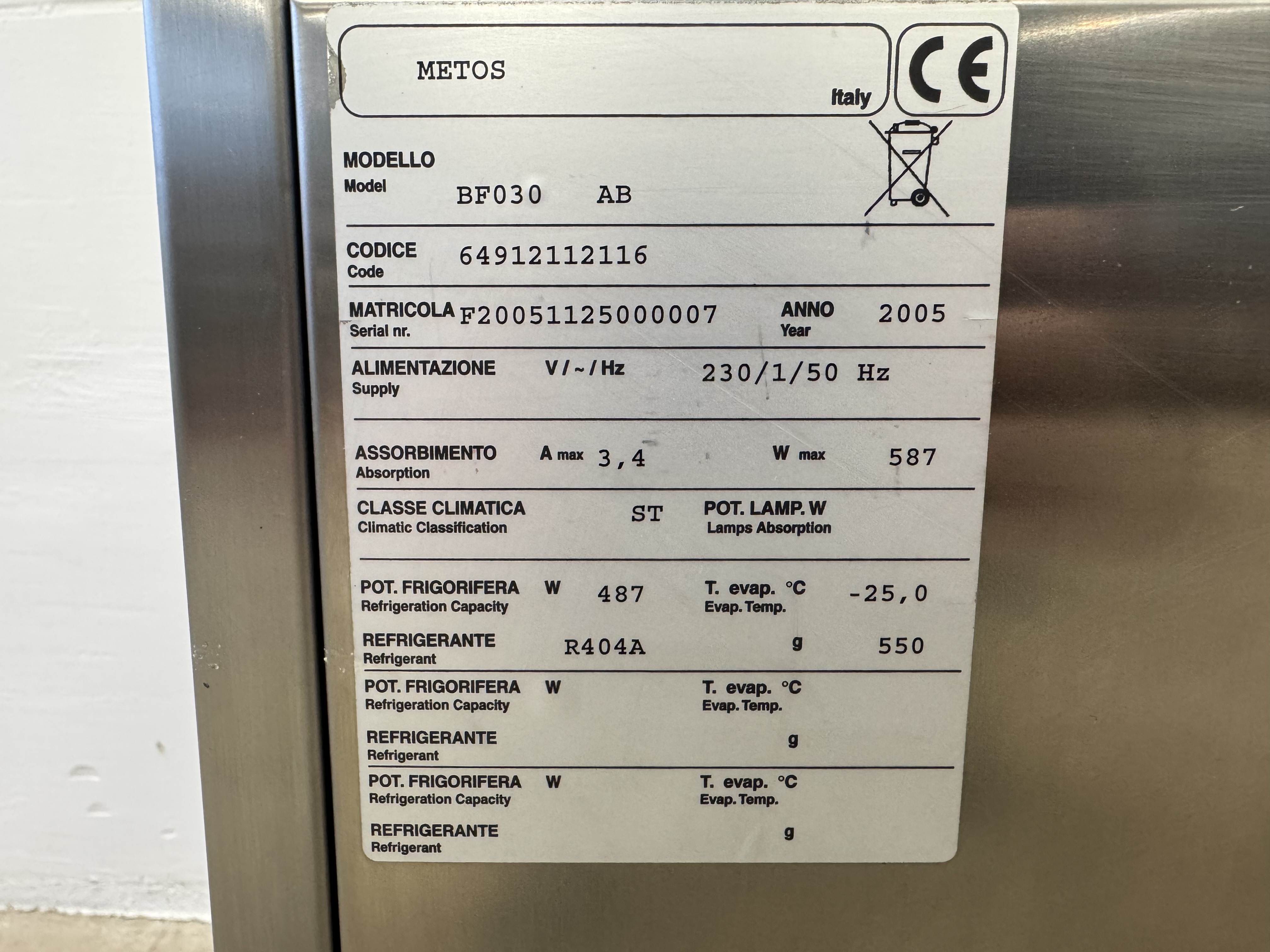 Used Metos BF030 #2725