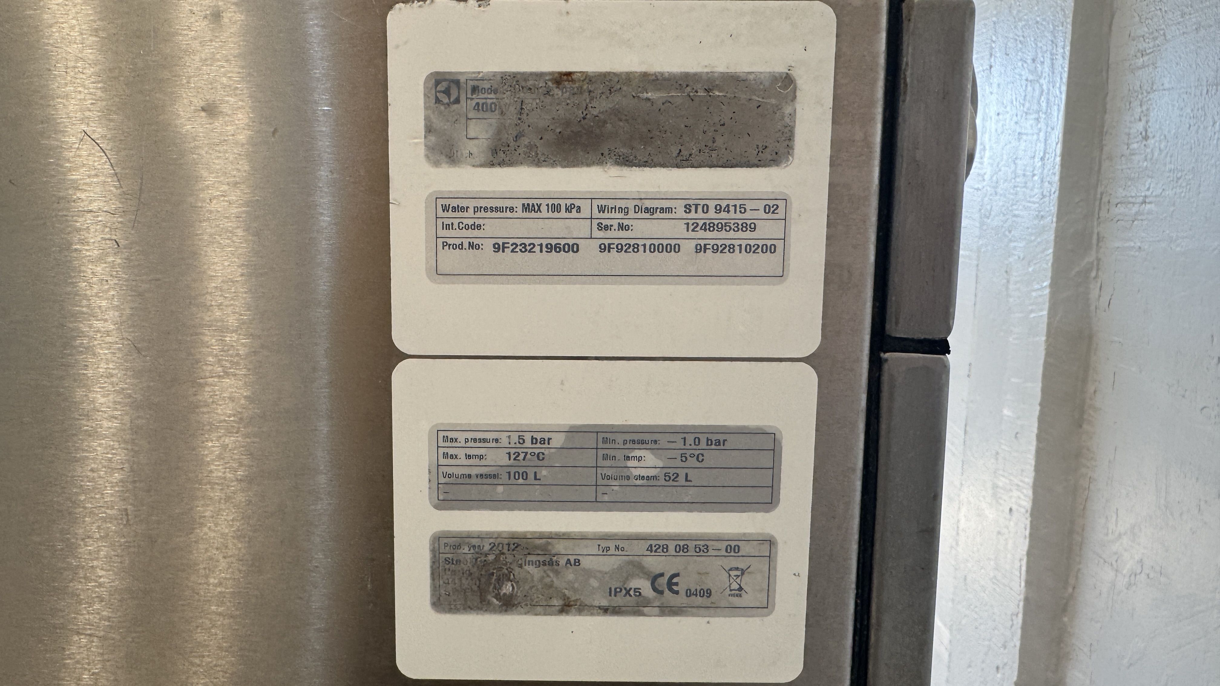 Used Kokgryta Steeltech 100liter -2012 #2595