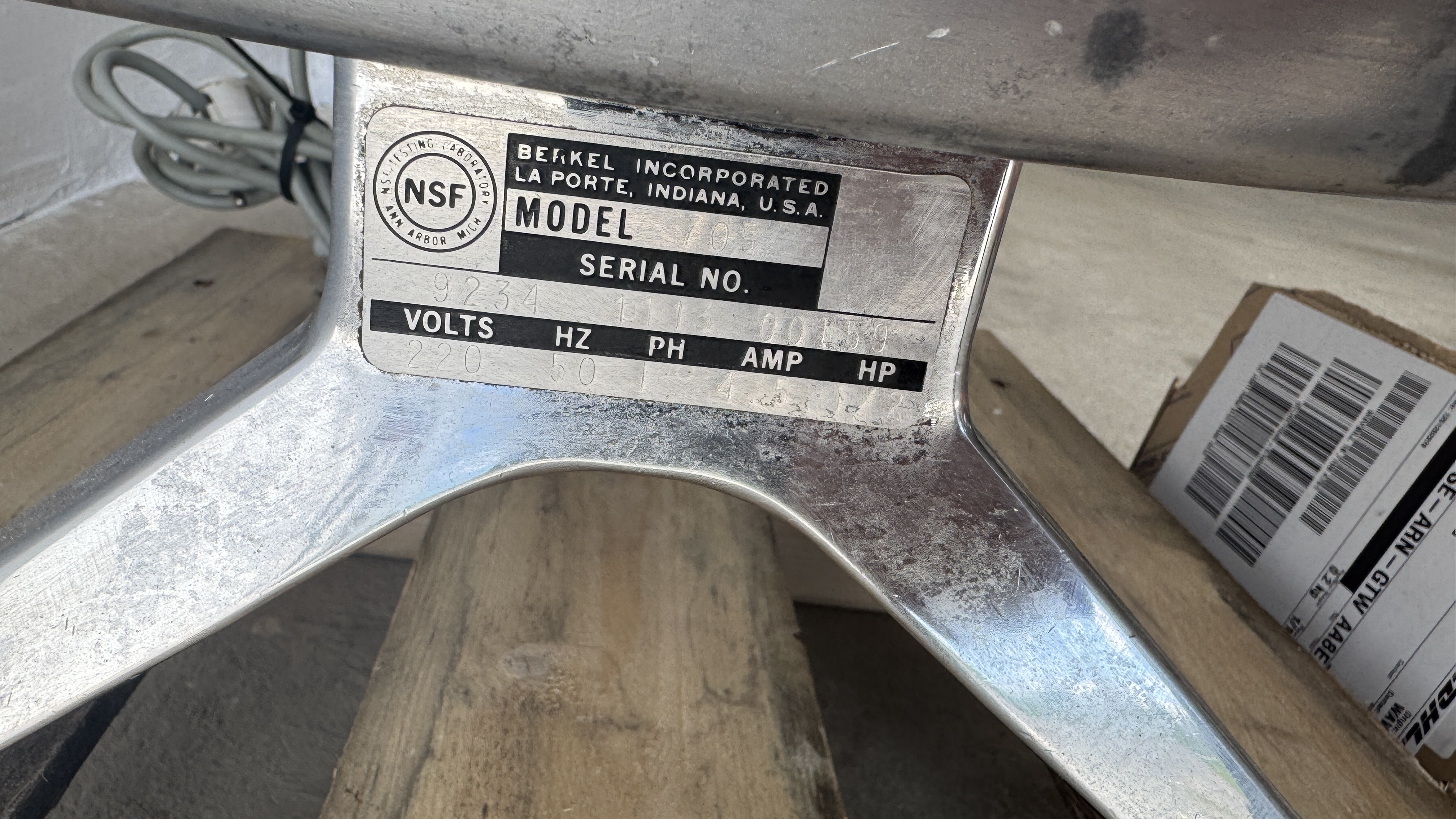 Used Mörare/Strimlare Berkel 705 #2588
