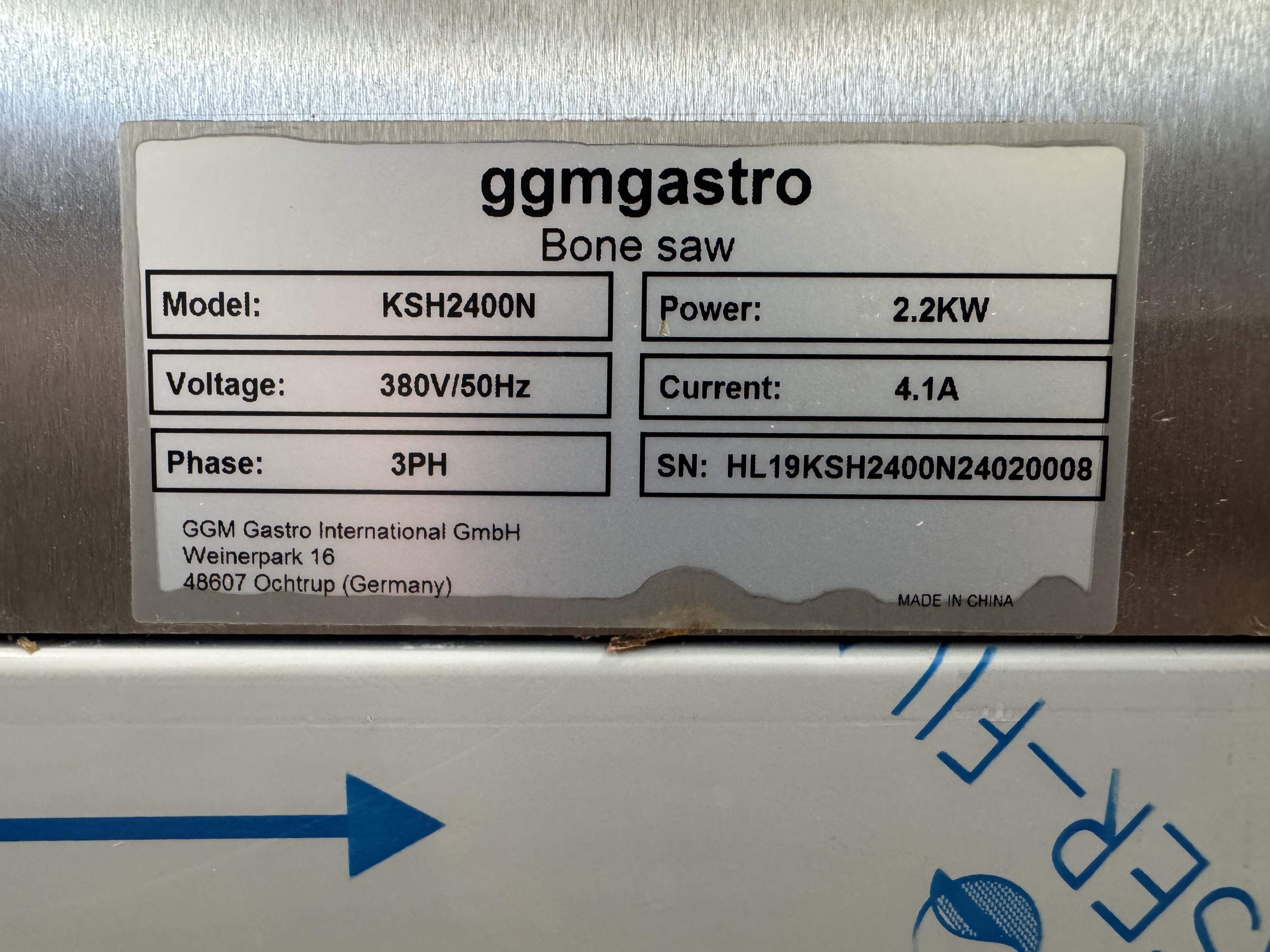 Used Bandsåg ggmgastro Bone saw #2821