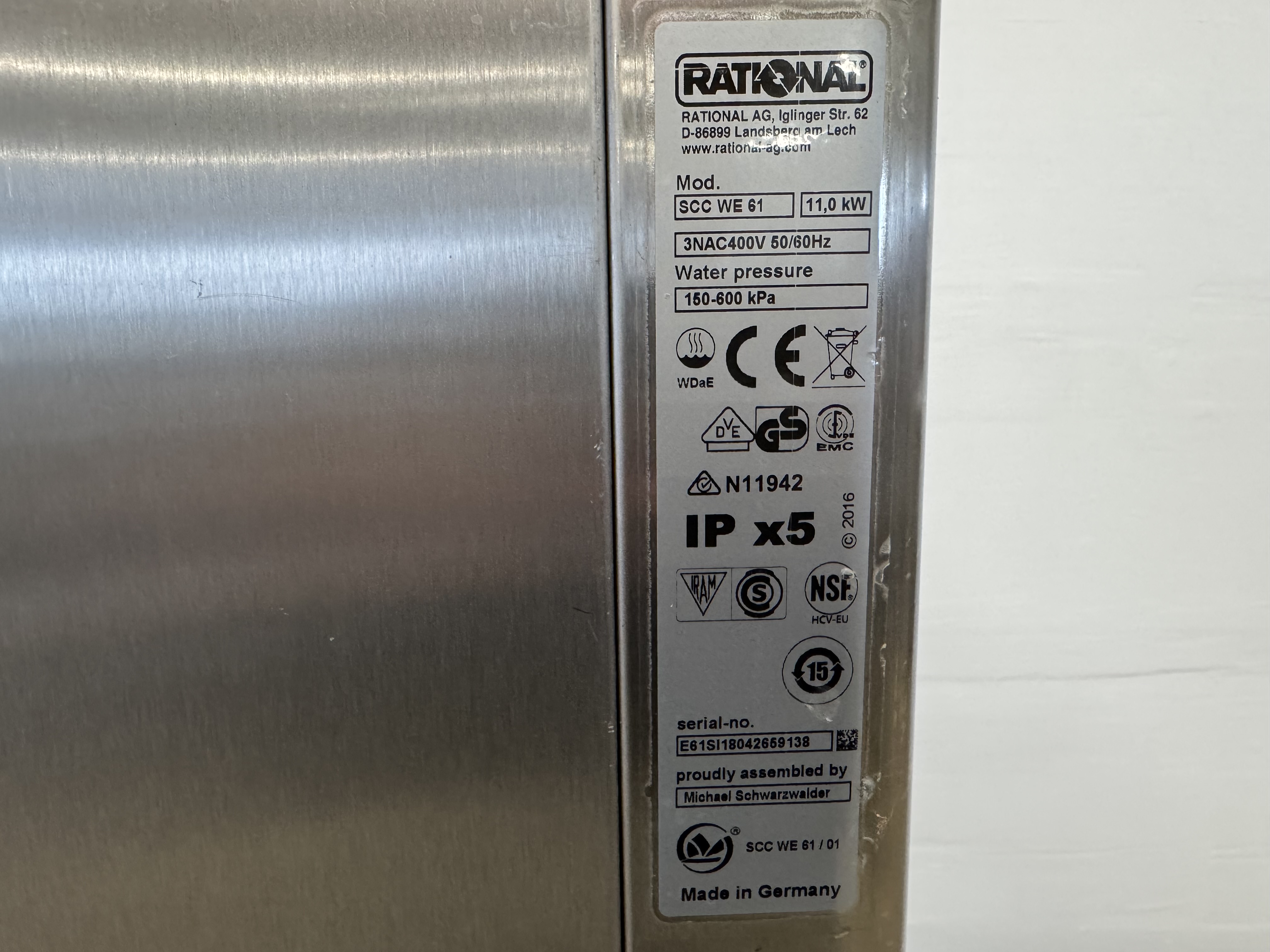 Used Rational SCC WE 61 #2466