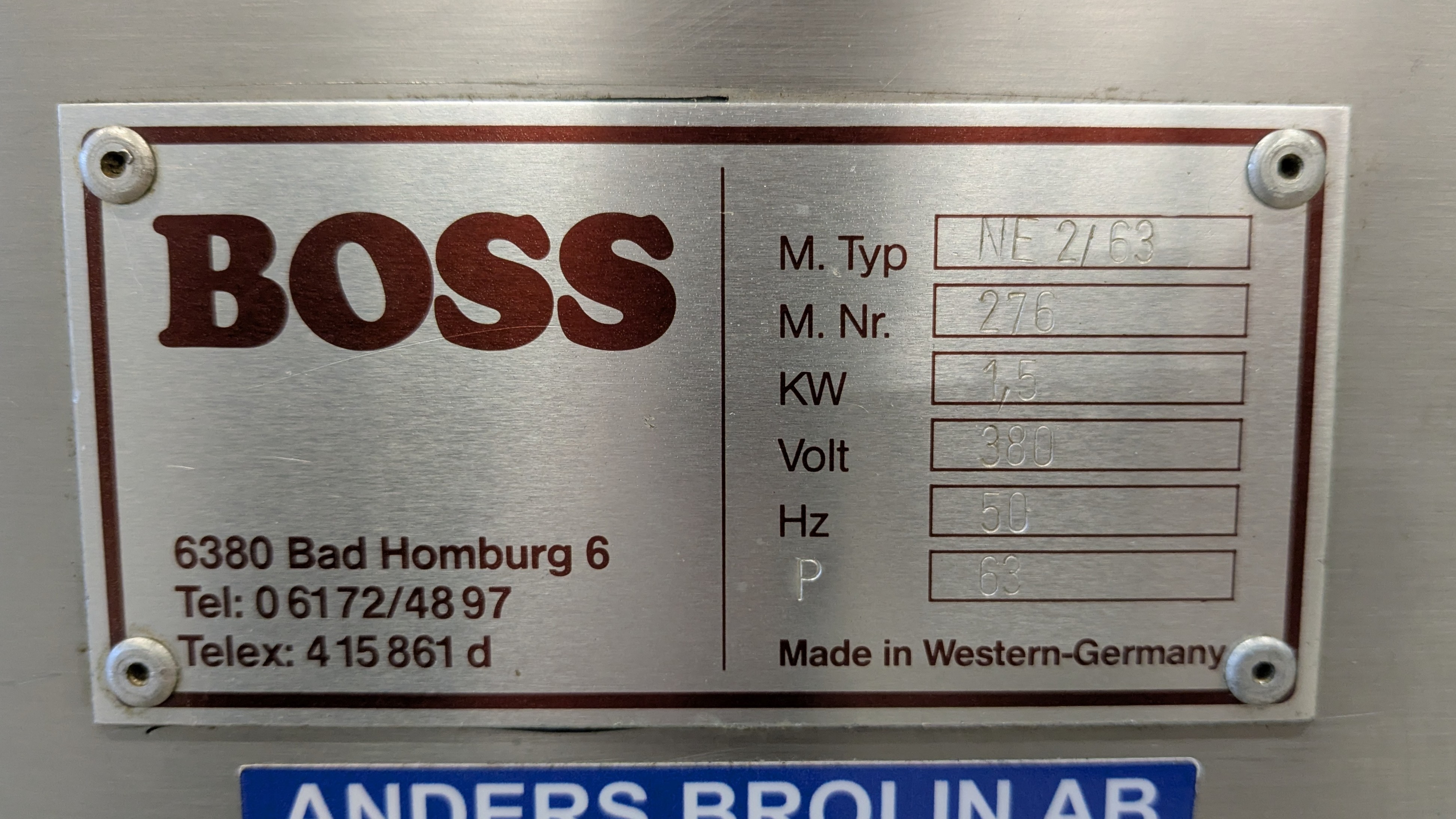 Used BOSS NE2/63 #2753