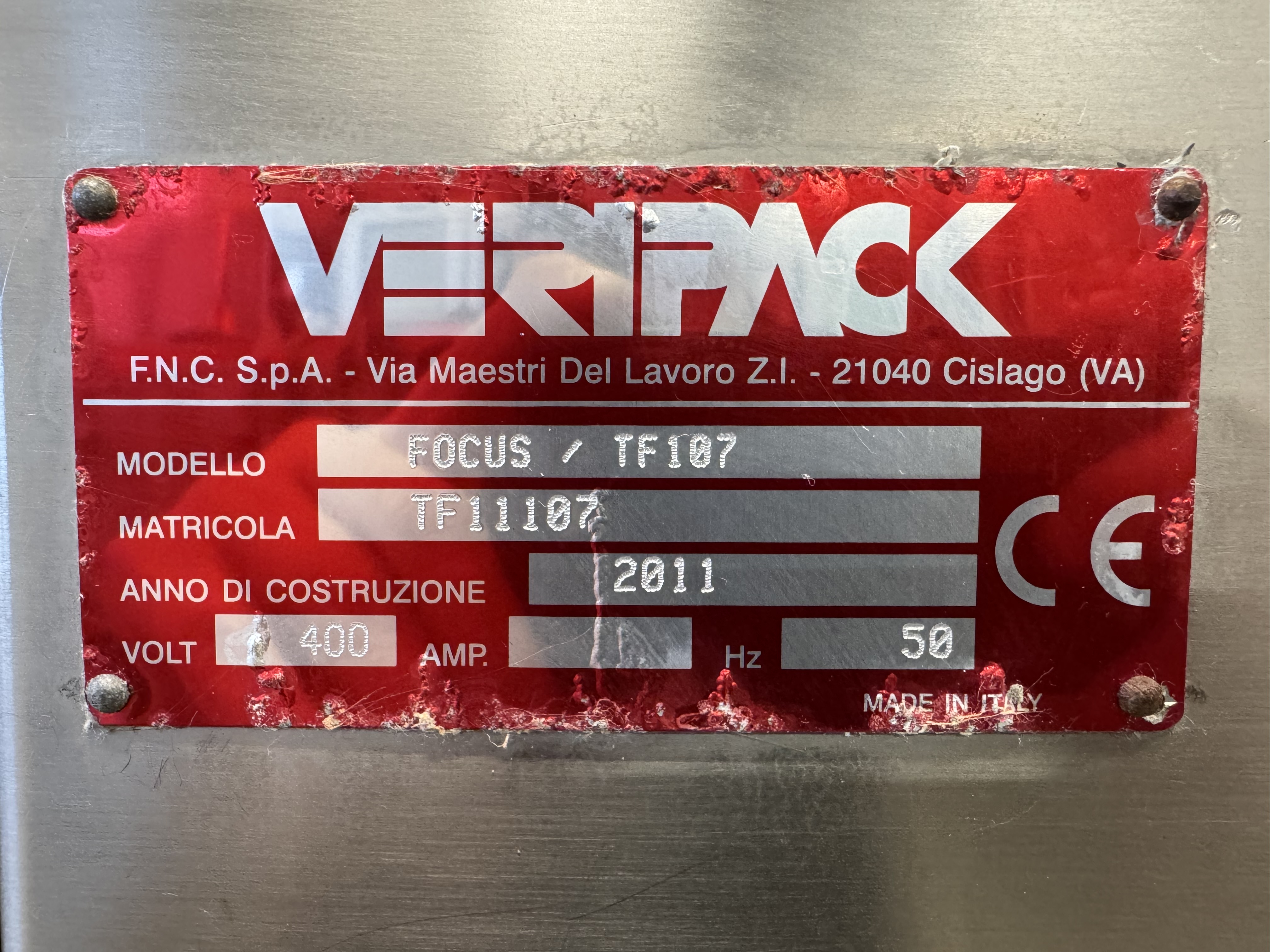 Used Veripack Focus TF107 #2764