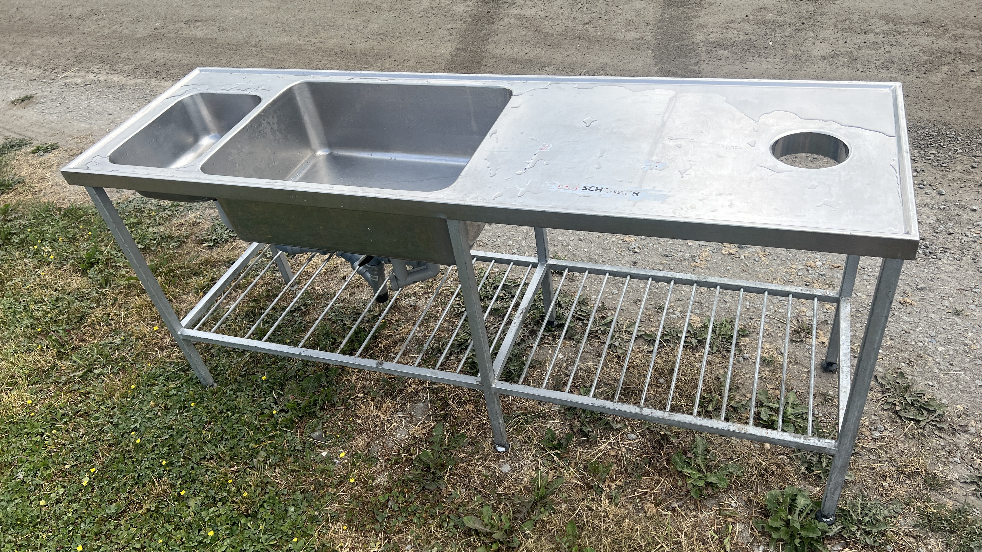 Used Diskbänk 200x60cm