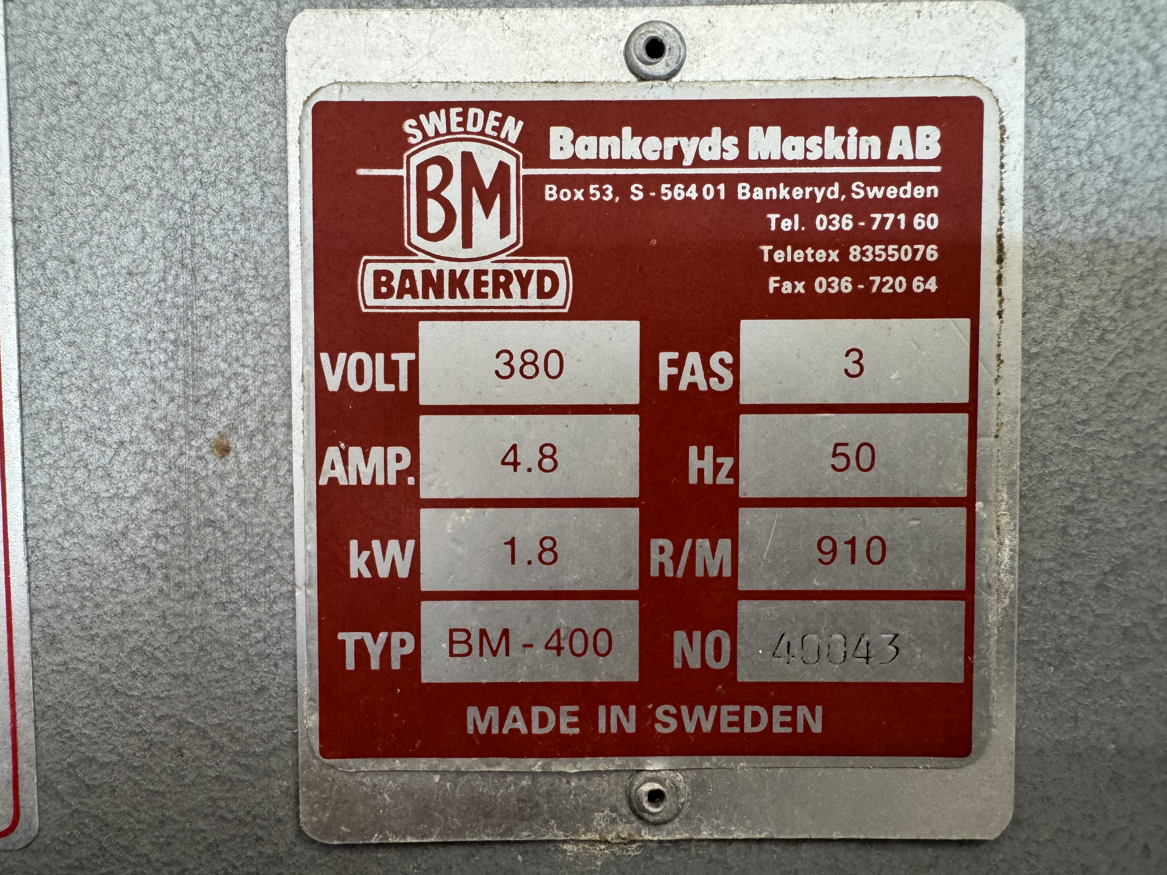 Used Bandsåg BM 400 #2855