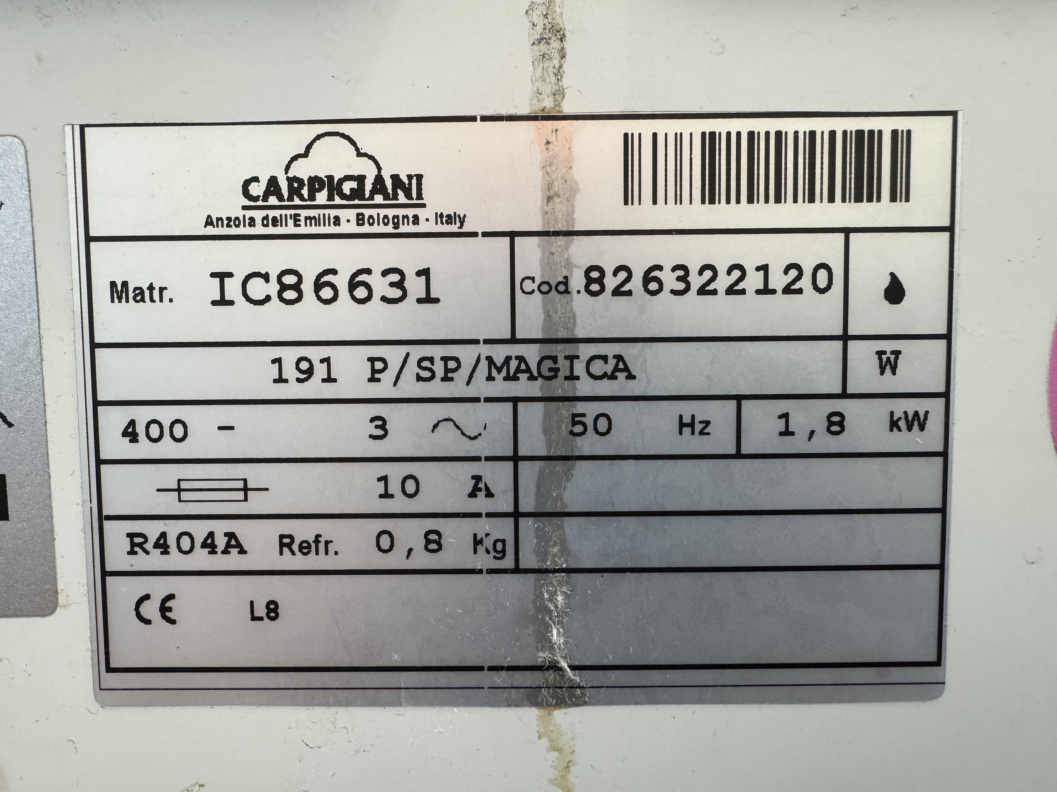 Used Glassmaskin MAGICA #2841