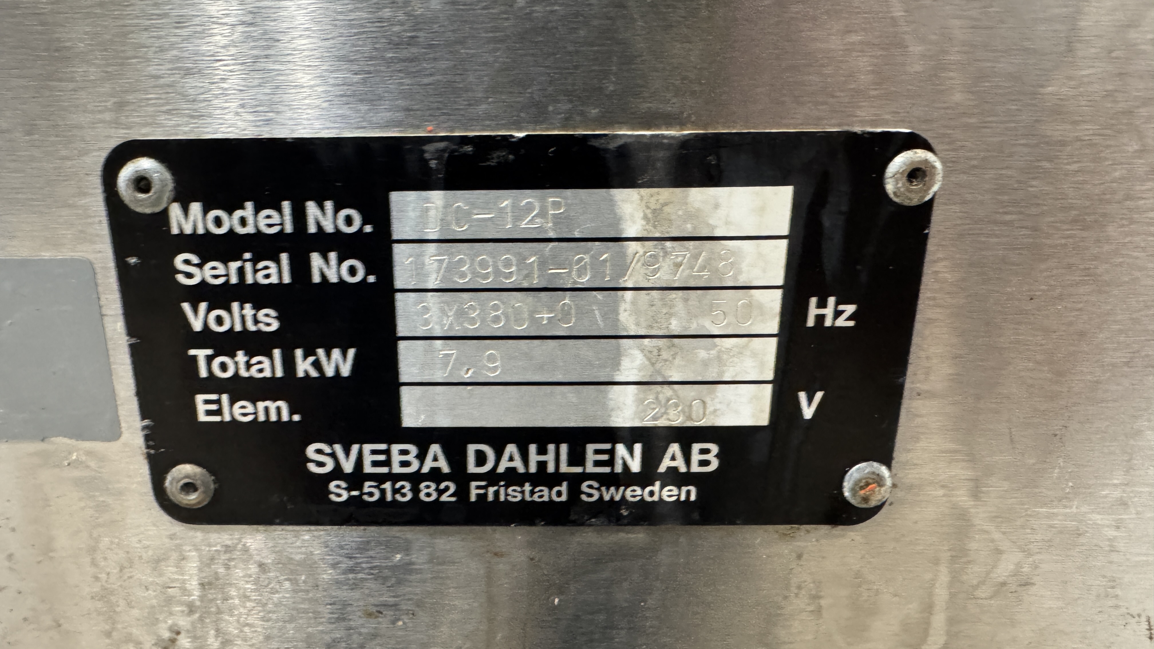 Used Pizzaugn Sveba Dahlén DC12P #2474