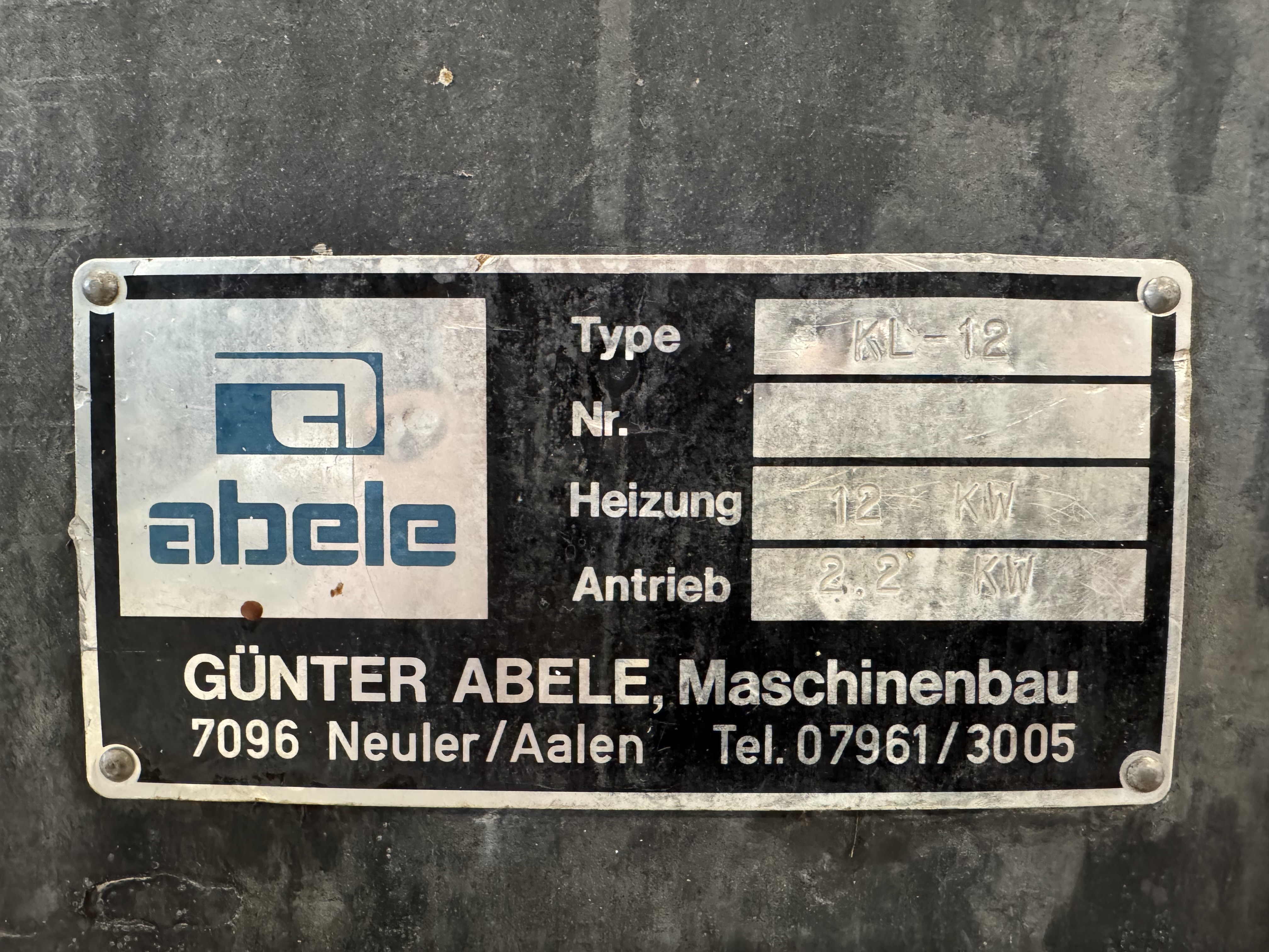 Used ABELE KL12 Skåll och skrap 14,4kw. #2827