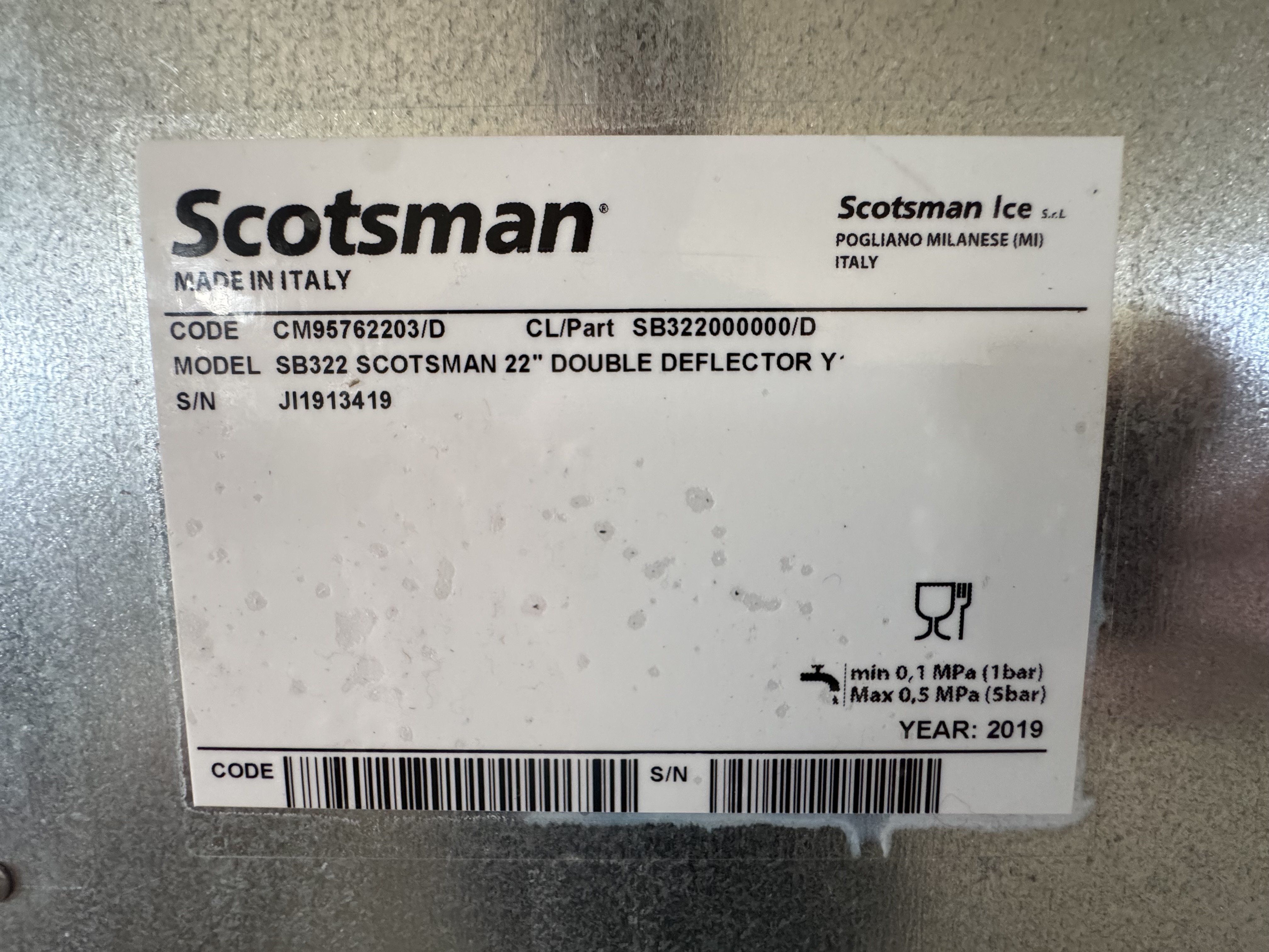 Used Ismaskin Flaker G280W HC (2022) och Islåda Scotsman SB322 (2019) #2826