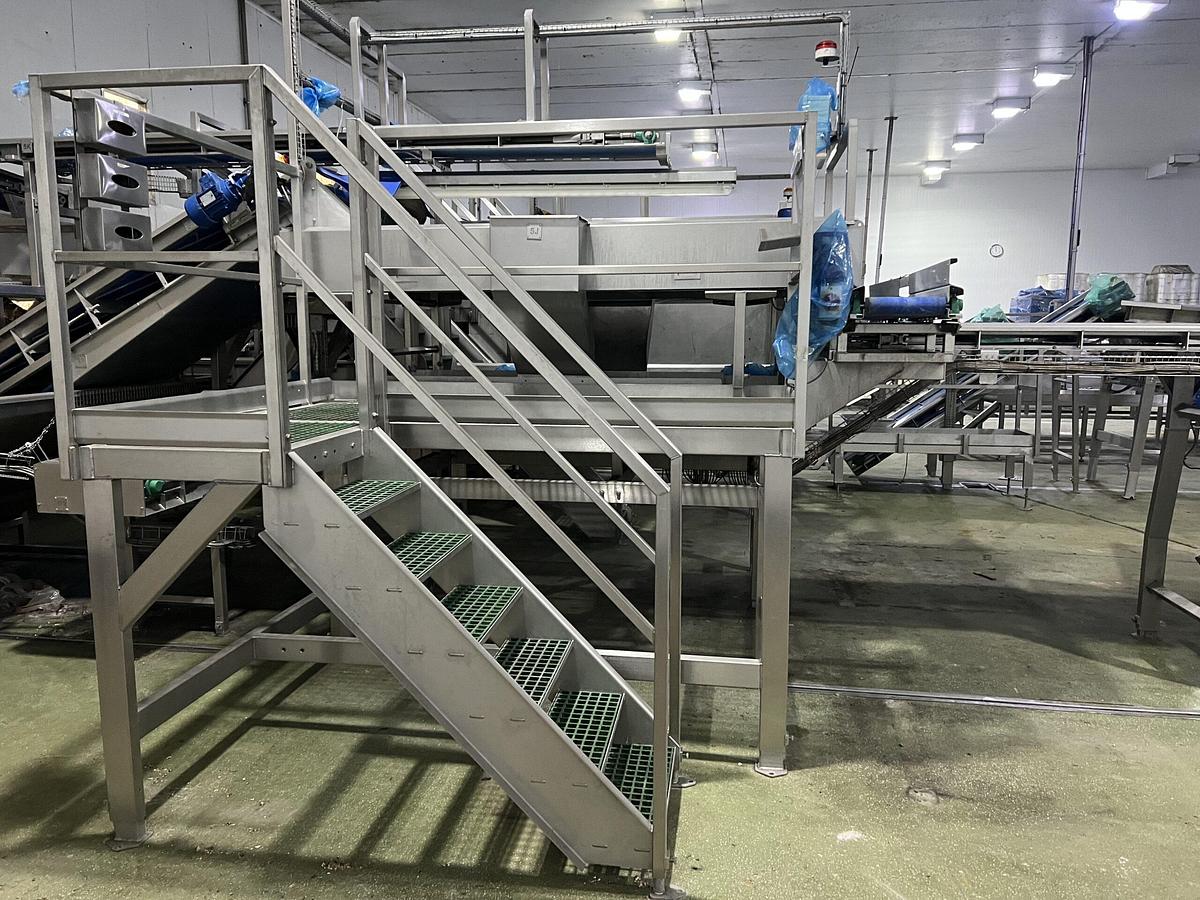 Used Continuous Potato Peeling Line