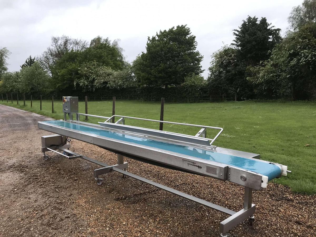 Used Flat Bed Stainless Steel Conveyor