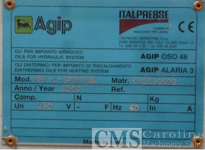 Used 2002 Italpresse SP/1A Case Clamp