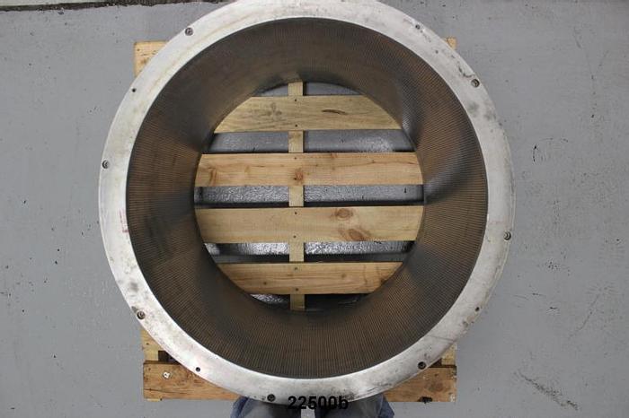Used Sunds T-6 Pressure Screen Basket, .1mm Slots #22500