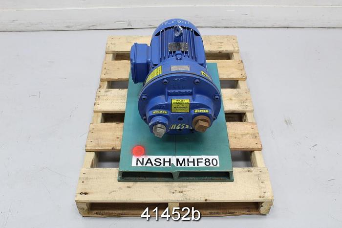 Used Nash MHF80/4 Vacuum Pump, Max Rpm 1750 #41452