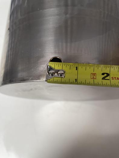 Used 21' Coiled Spiral Copper Wire for Immersion 3/8" OD w/ 12 Liter Vessel 10" Sanitary Fitting