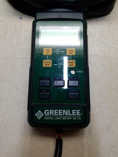 Used Greenlee Digital Light Meter 93-172