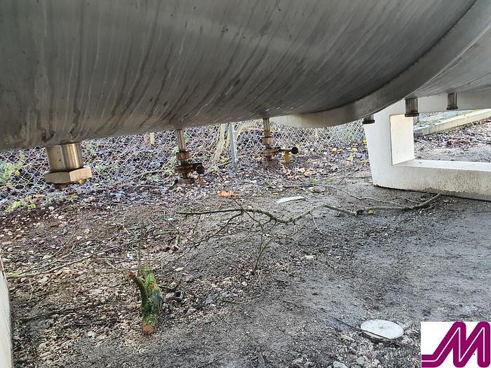 Used 1990 20,000 Litre Bibbys 316 Stainless Steel Horizontal Tank