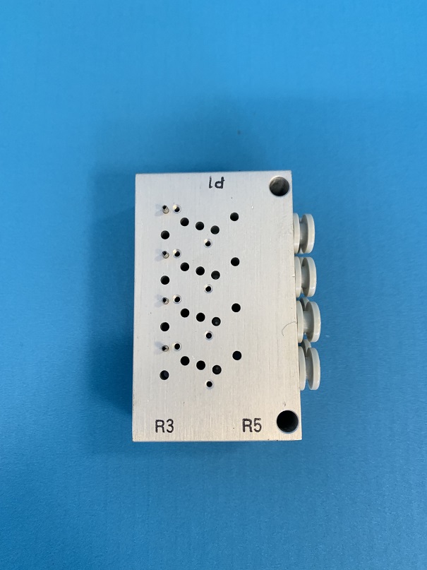 Used SMC Pneumatic Manifold Base S55YJ3-41-04-C4F-Q