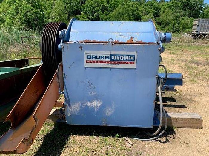 Used BRUKS KLOCKNER HORIZONTAL DRUM CHIPPER