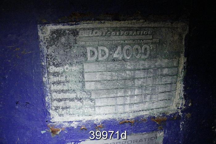 Used Beloit Jones DD4000 Refiner, 26/30" #39971