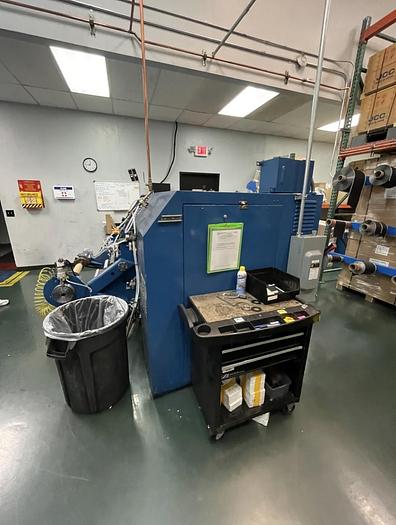 Used 30" DUSENBERY MODEL 10000 L3 DUPLEX REWIND WITH EDGE GUIDE AND SHEAR SLITTING REBUILT 2017
