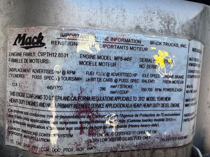Used 2013 MACK CXU 613