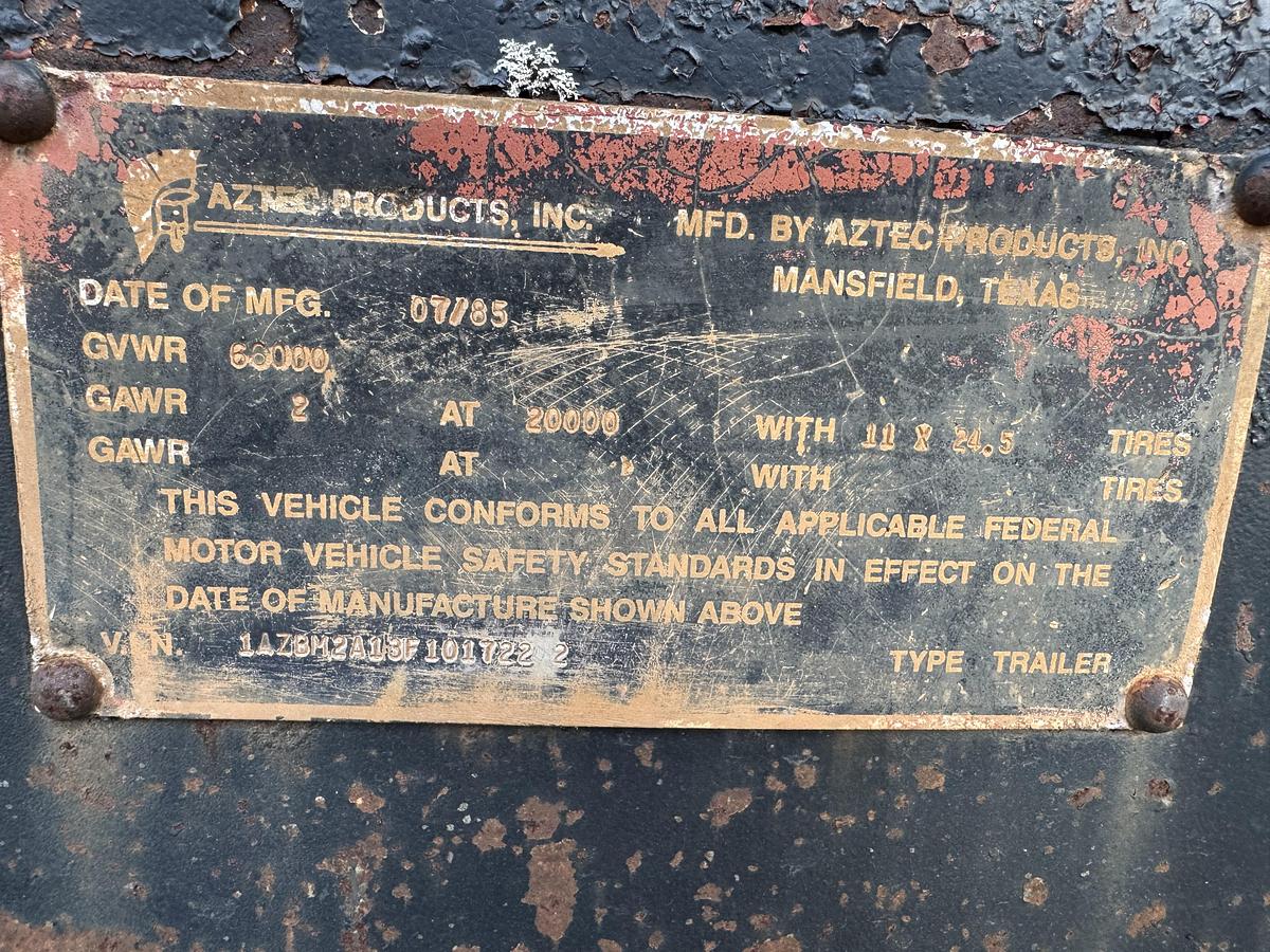 Used 1985 AZTEC FLATBED TRAILER