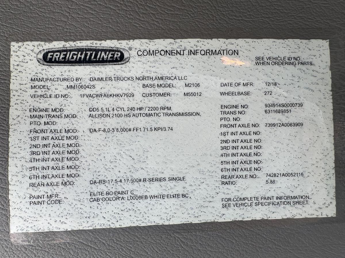 Used 2019 Freightliner® M2 106