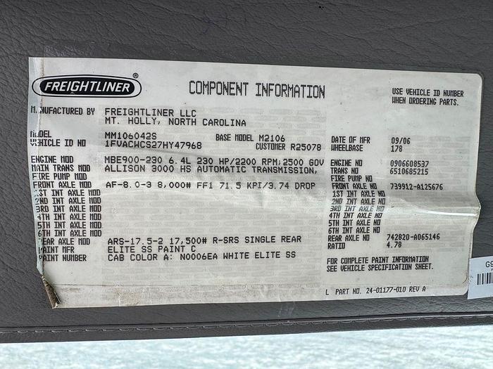 Used 2007 FREIGHTLINER M2 106