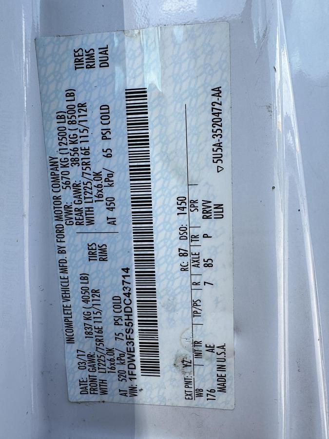 Used 2017 FORD E-350