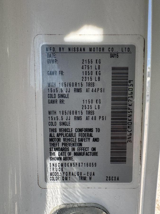 Used 2015 NISSAN NV200 SV