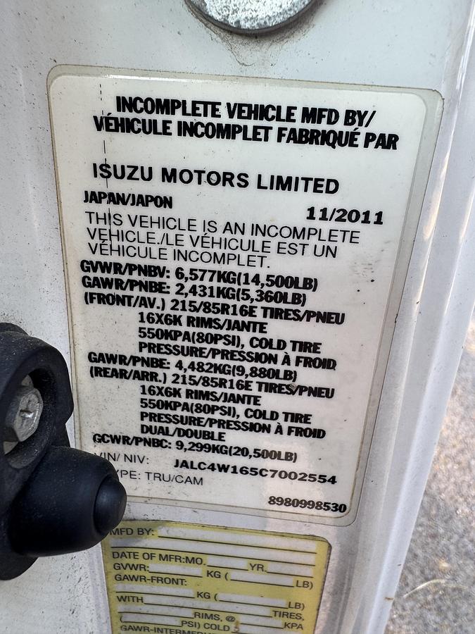 Used 2012 ISUZU NPR HD