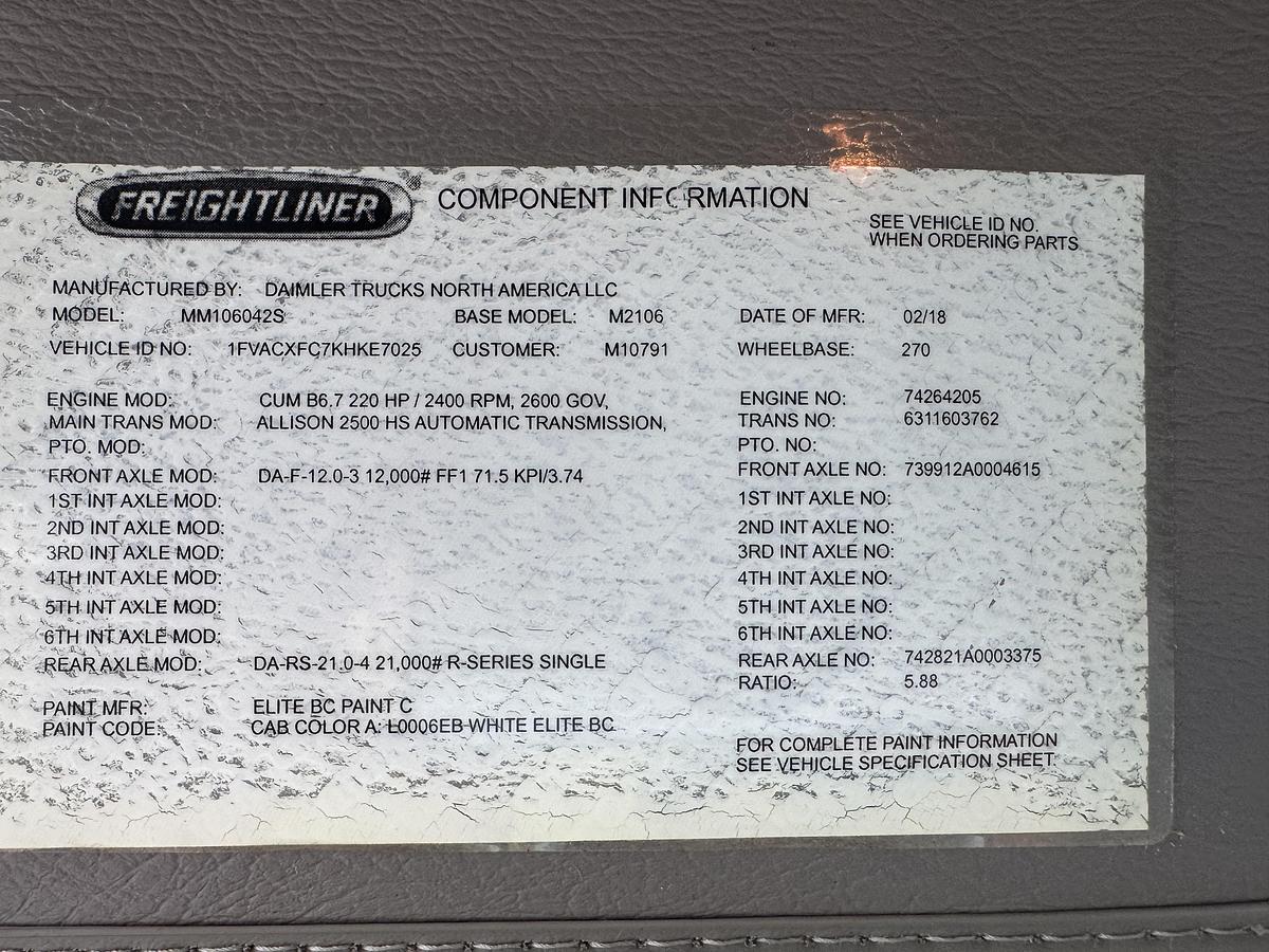 Used 2019 Freightliner® M2 106