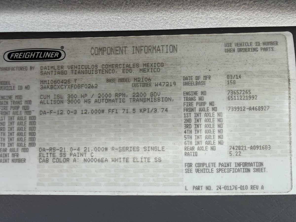 Used 2015 Freightliner M2 106