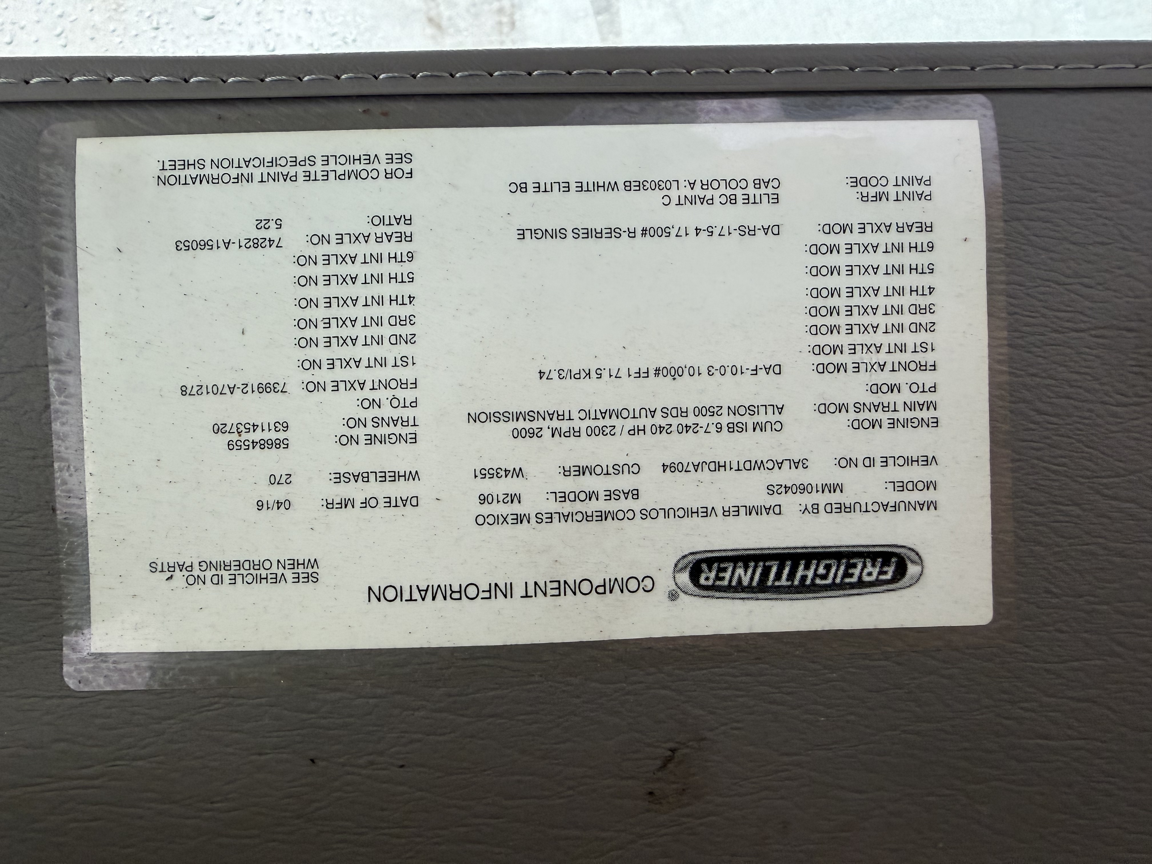Used 2017 Freightliner M2 106
