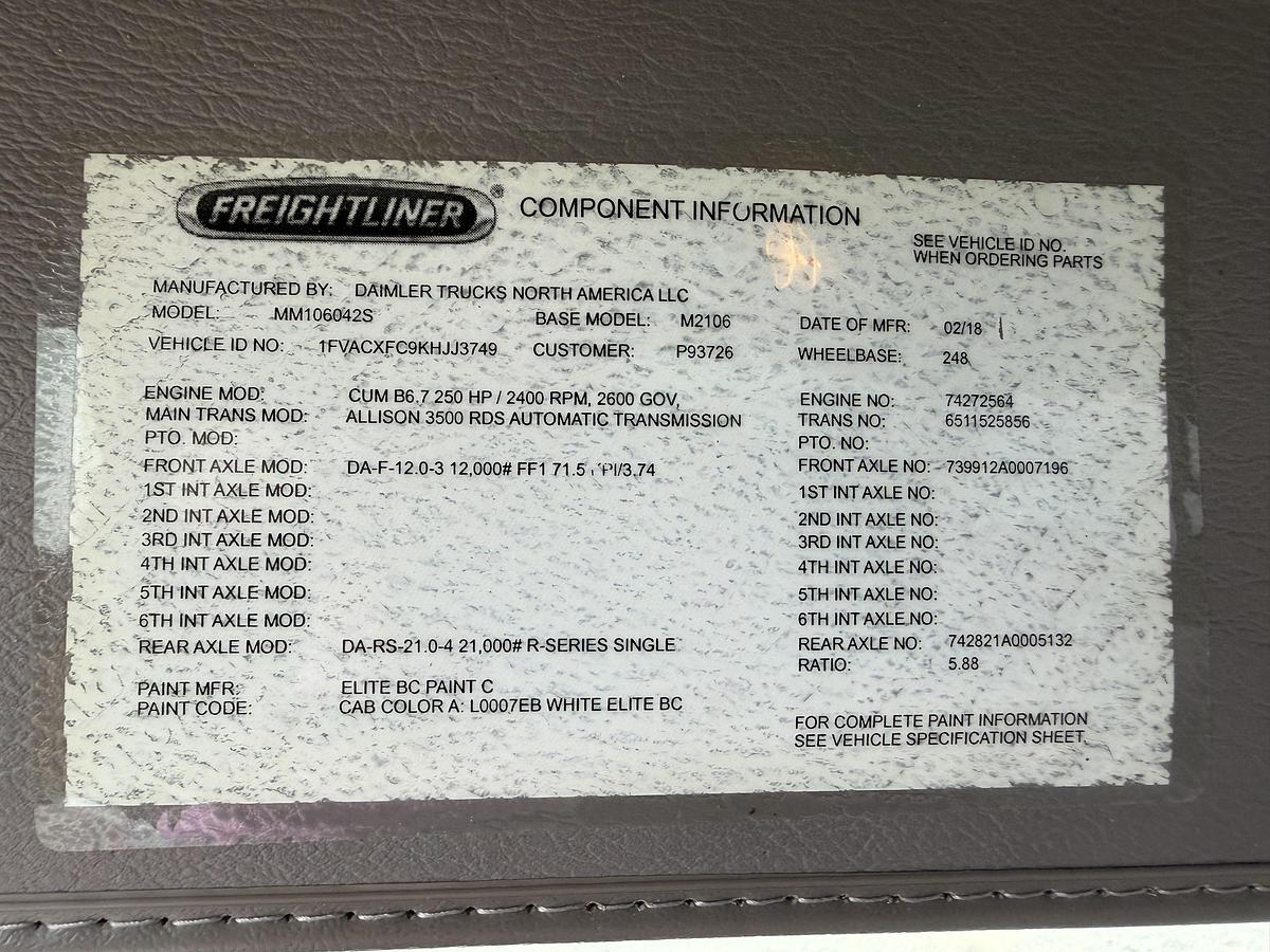 Used 2019 Freightliner M2 106