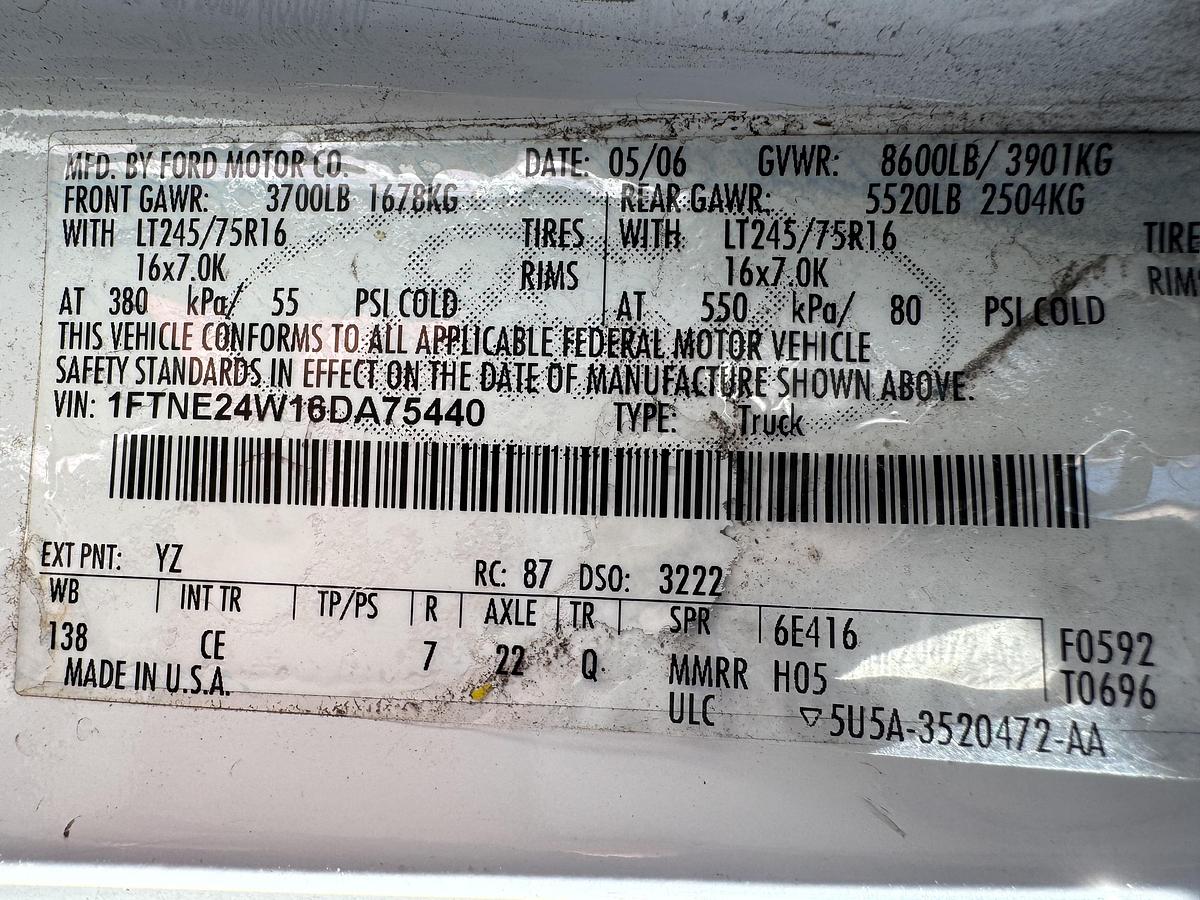 Used 2006 FORD ECONOLINE VAN E-150