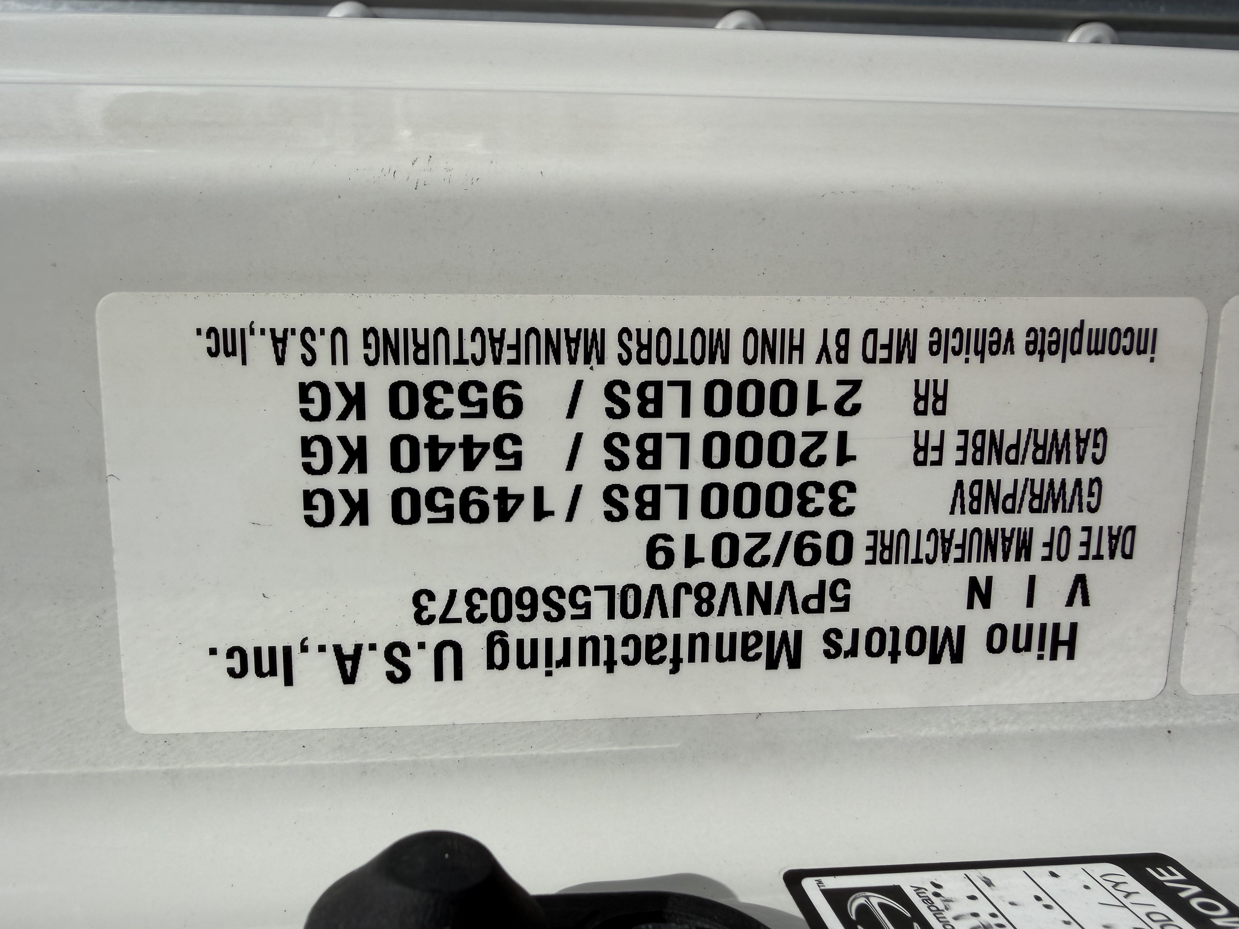 Used 2020 HINO 338