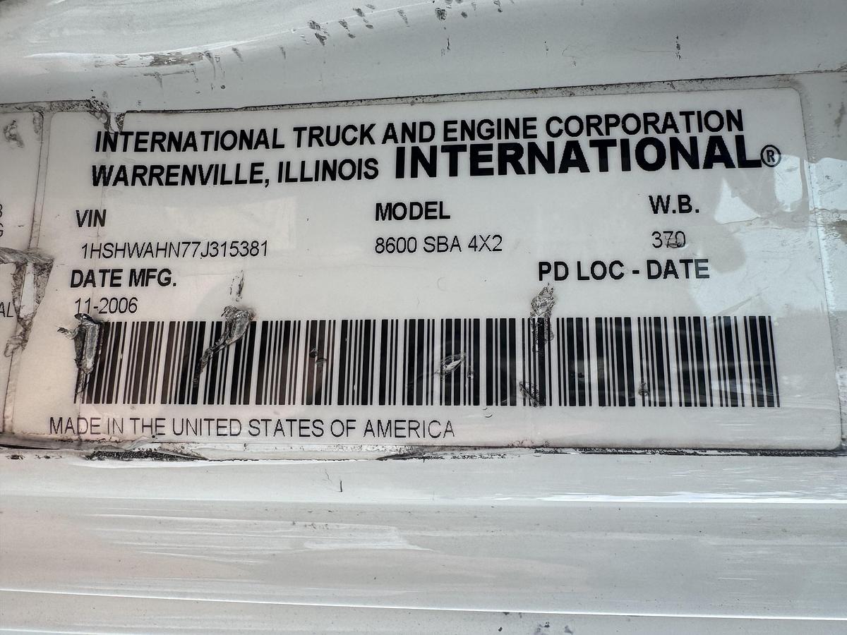 Used 2007 INTERNATIONAL 8600
