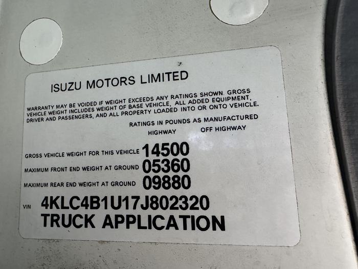 Used 2007 ISUZU NPR HD