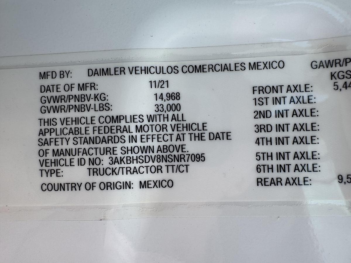 Used 2022 Freightliner® CASCADIA 126