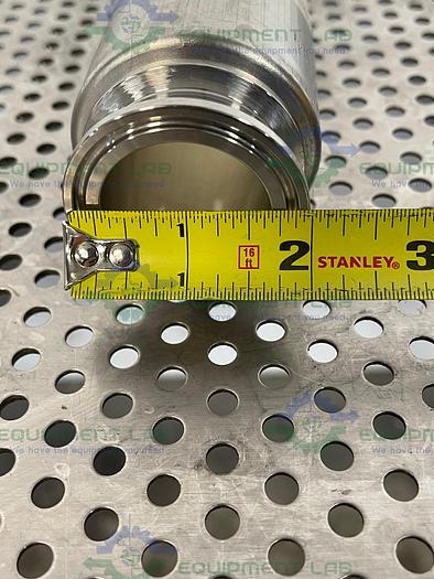 Used Sani-Tech  STHT-WR-1500 19" Silicone Hose w/ 1 1/2" Sanitary Fitting