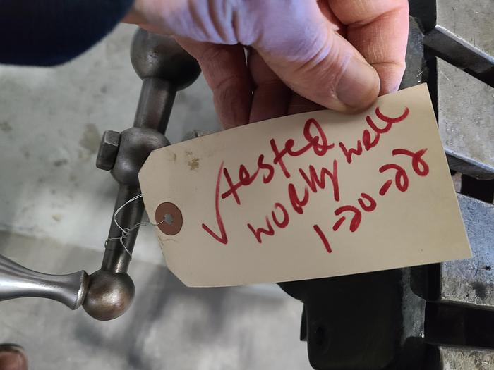 Used Bridgeport 1HP Milling Machine 42" Table Step Pulley Speed Control Single Point Lube