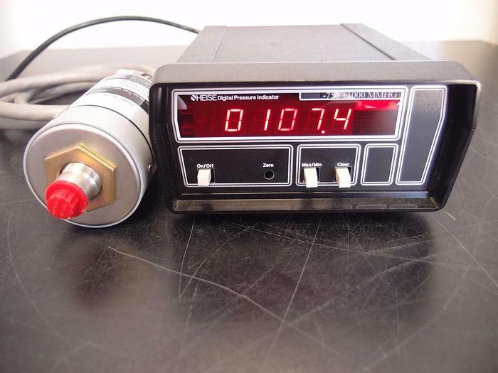 Used Heise 901A Transducer with Digital Pressure Indicator -750/+1000 MMHG (3093)