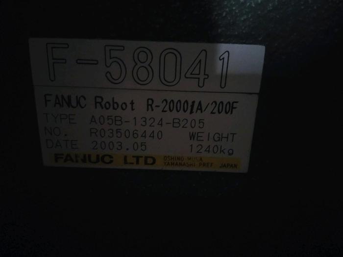 Used 2003 FANUC R-2000iA / 200F CNC Robot (2) Available