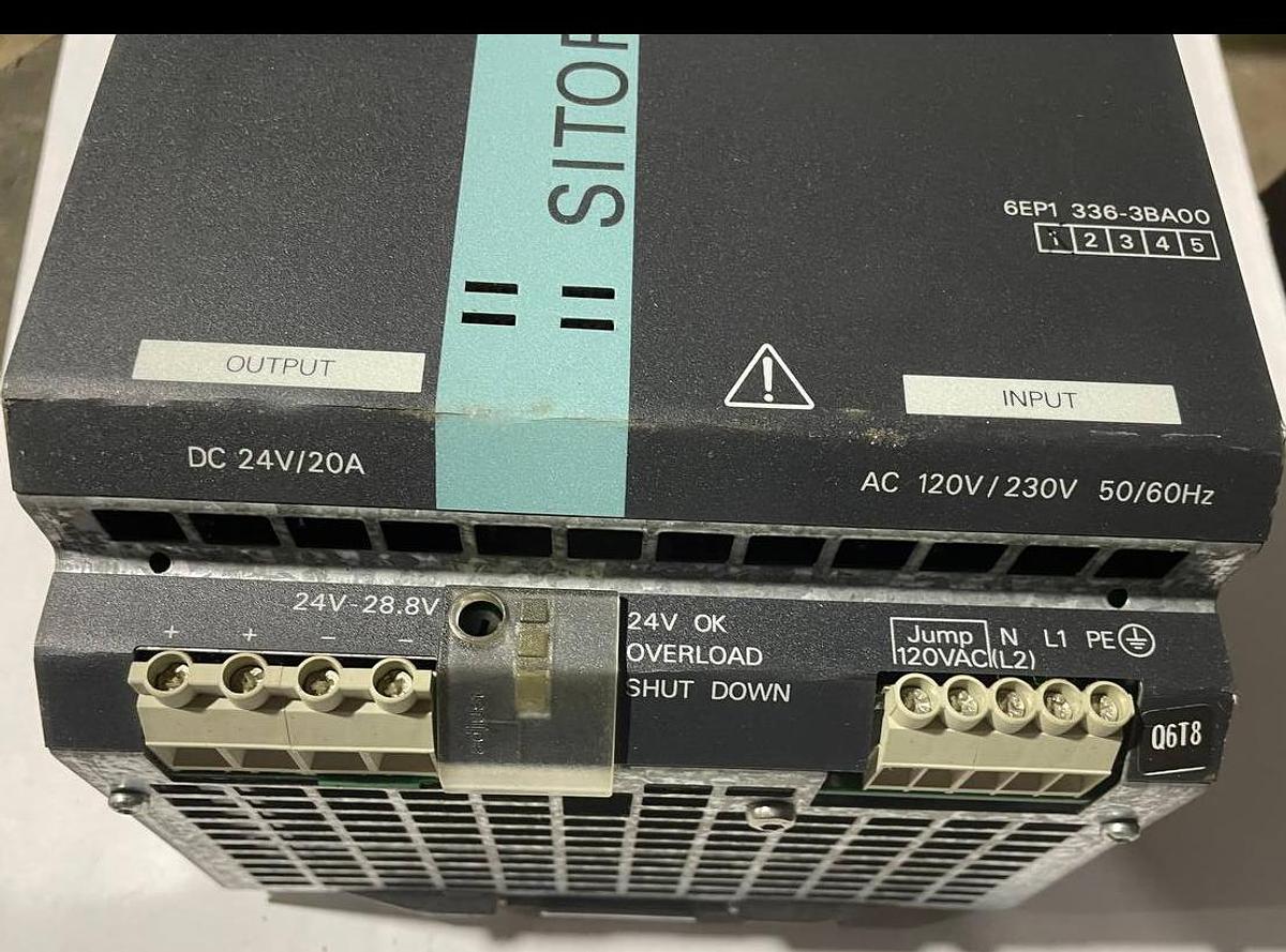 Used SIEMENS 6EP1336-3BA00 Siemens power supplies DC 24V/20A